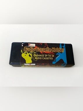 Zenith VTG Audio Cassette Holder organizer holds 24 made in USA